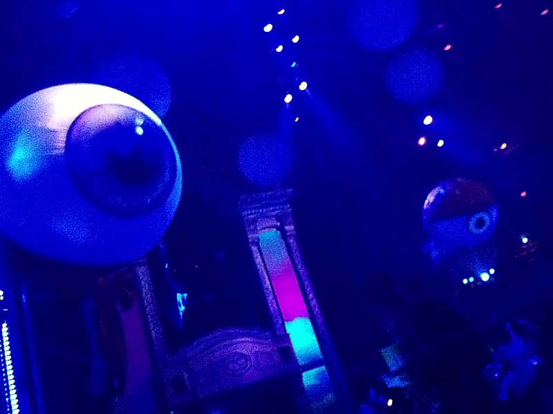 Floating Eyeballs, pre-show, Blue Man Group at the Monte Carlo Resort, Vegas Nevada - iPhone 4 Photo by Glen Green