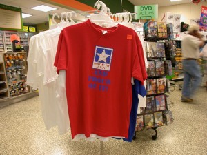 T-shirt: MADE IN U.S.A. AND PROUD OF IT! (Photo by Glen Green)