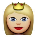 Princess with Medium Skin Tone Apple Emoji