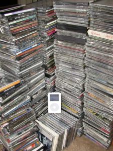iPod and CDs, October 2008