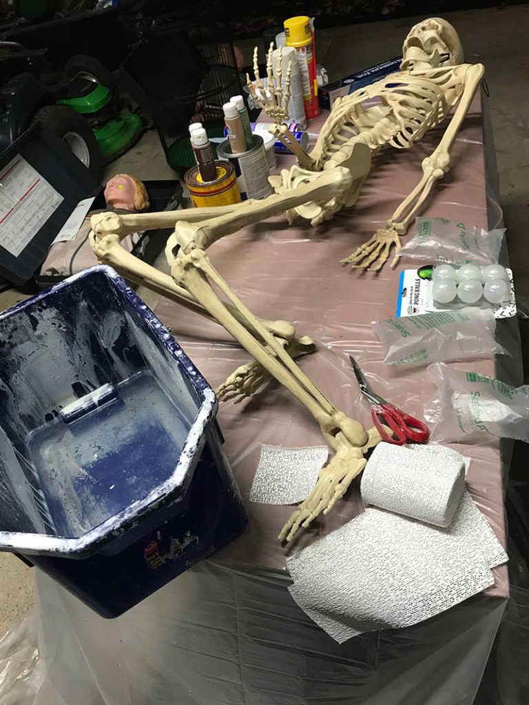 Corpsing a skeleton > Craft Wrap Plaster Cloth Bandage 