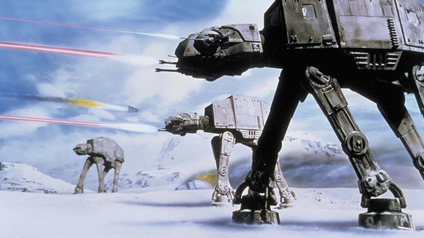 All Terrain Armored Transport, or AT-AT walker, planet Hoth.