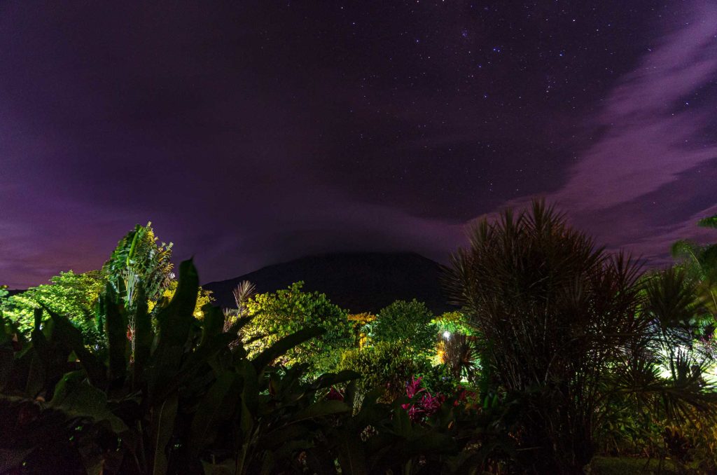 Arenal Volcano at Night, photo by Glen Green. Taken at Arenal Kioro Suites & Spa, September 3, 2019.