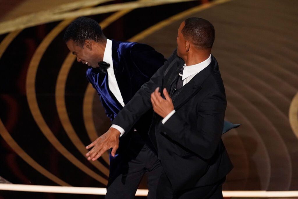 Sunday March 27, 2022, Will Smith slaps Chris Rock at the Oscars. 