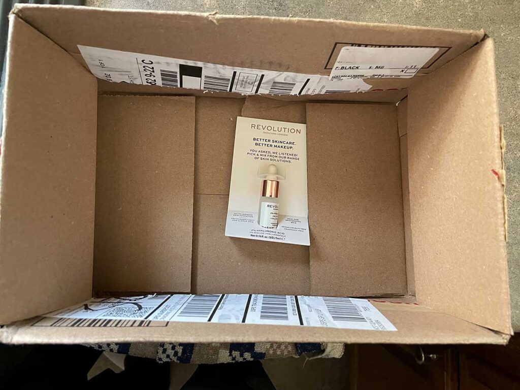 Amazon too large box for a small product.